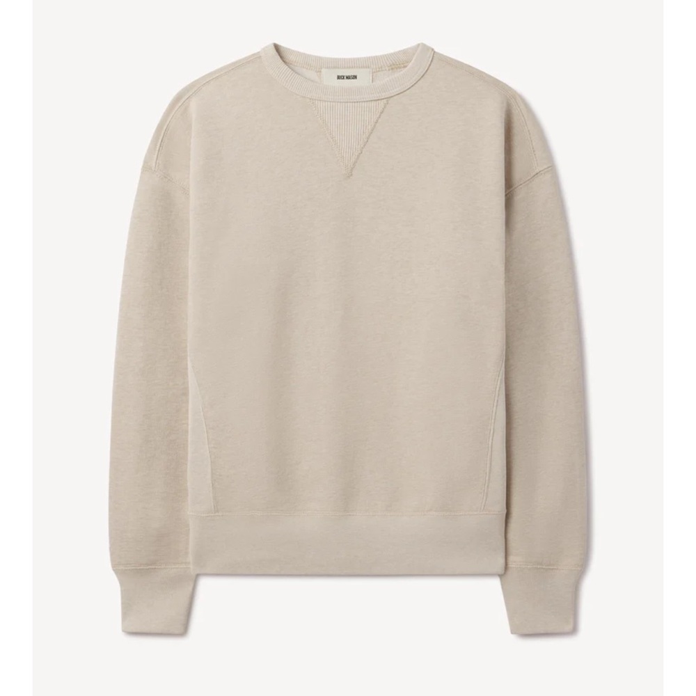 Buck Mason Cream Crewneck Jacket